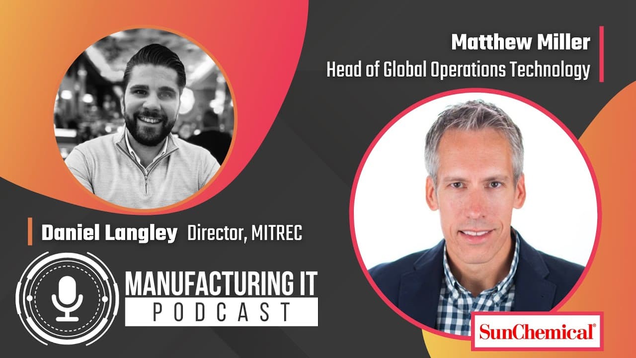 Matthew Miller, Head of Global Operations Technology at Sun Chemical